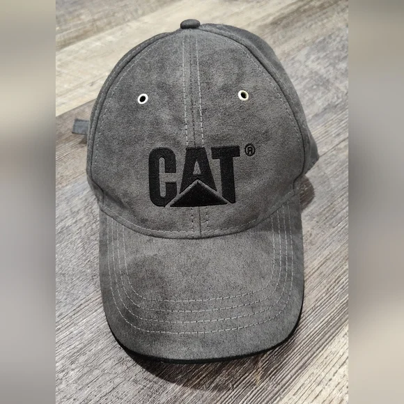 CAT Caterpillar Logo Baseball Hat - Cap -Graphite Gray - Adjustable - 0S - Picture 1 of 7